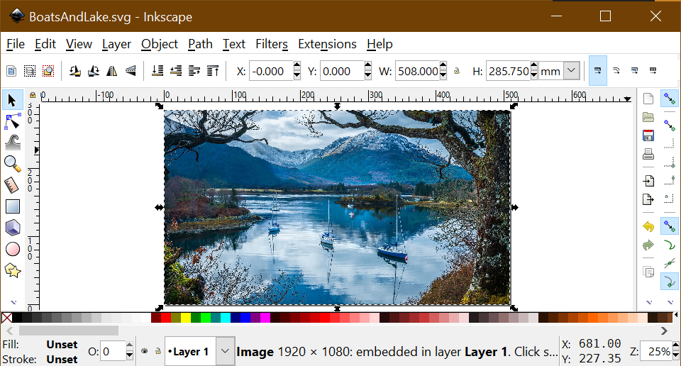 inkscape trace bitmap keeps zing