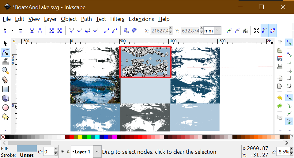inkscape trace bitmap without color limit